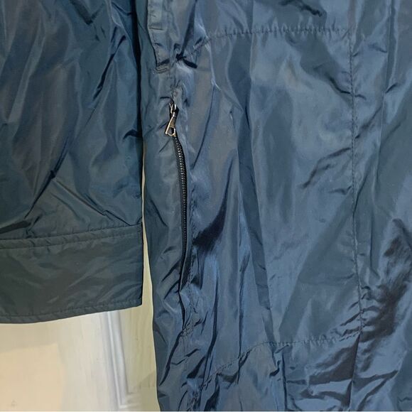 Nuala x Puma Lightweight Raincoat Trench Coat Blue Size Large - Picture 5 of 13